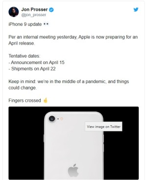 爆料人苹果拟4月15日发布iPhone922日开端发货