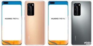 华为P40／P40Pro官方烘托图疑似曝光Pro版简直无边框