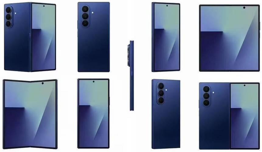 史上最大尺寸双折叠！三星Galaxy Z Fold7外观渲染图出炉